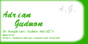 adrian gudmon business card